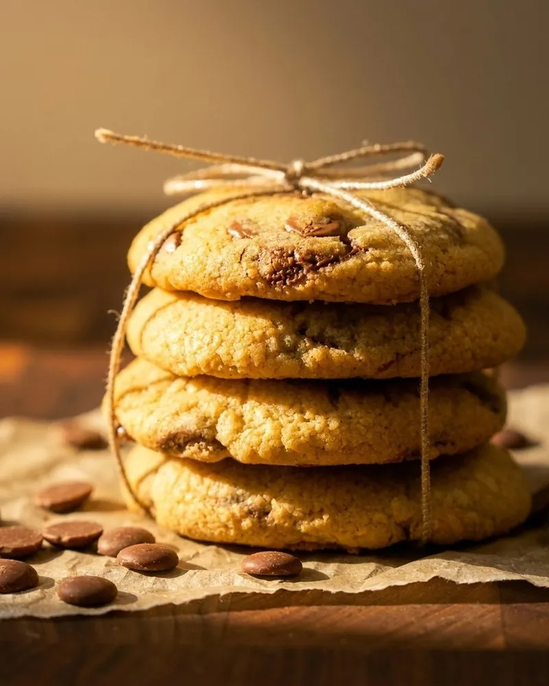 Homemade chocolate chip cookies from a Doha home bakery